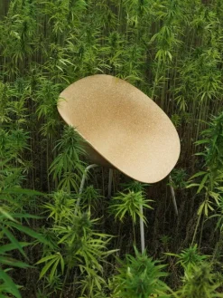 Normann Copenhagen Mat chair, cream steel - hemp