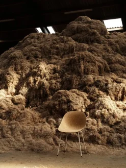 Normann Copenhagen Mat chair, cream steel - hemp