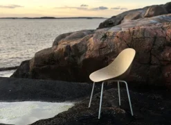 Normann Copenhagen Mat chair, cream steel - hemp