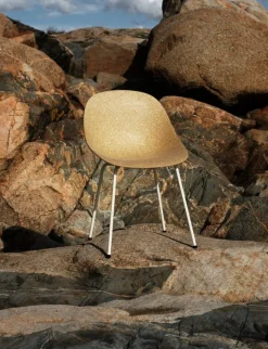 Normann Copenhagen Mat chair, cream steel - hemp