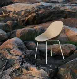 Normann Copenhagen Mat chair, cream steel - hemp