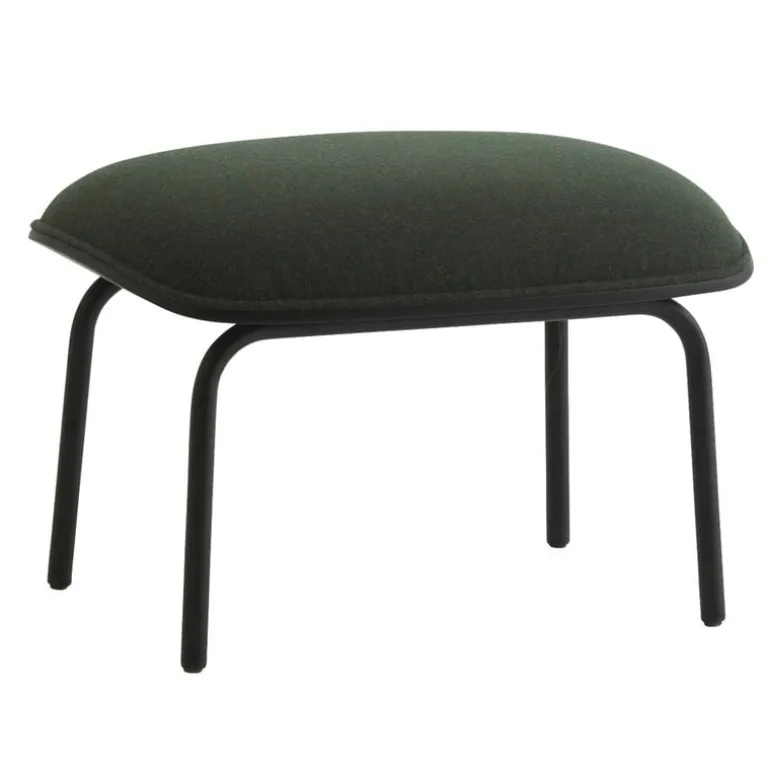 Normann Copenhagen Pad footstool, black steel - black - Synergy LDS 41