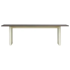 Normann Copenhagen Panel table, 90 x 250 cm, cream - dark brown
