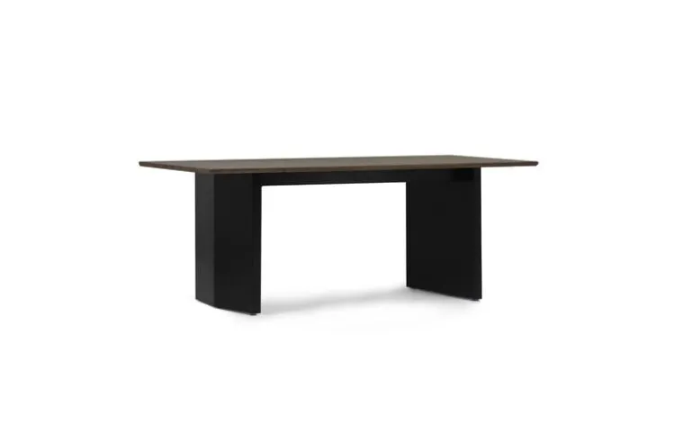 Normann Copenhagen Panel table, 90 x 200 cm, black - dark brown