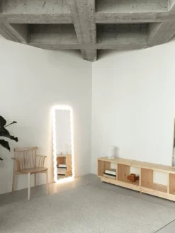 Normann Copenhagen Plank bookcase, low, UV lacquered pine