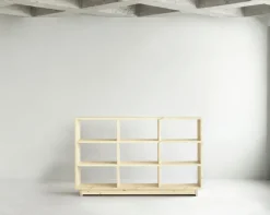 Normann Copenhagen Plank bookcase, high, UV lacquered pine