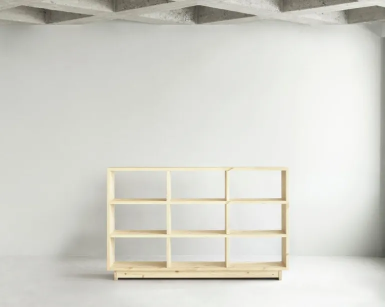 Normann Copenhagen Plank bookcase, high, UV lacquered pine