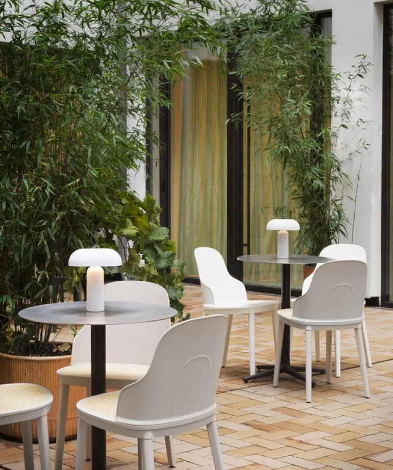 Normann Copenhagen Porta portable table lamp, white