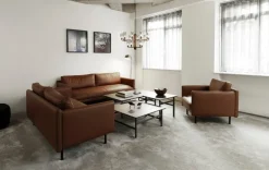 Normann Copenhagen Rar 2-seater sofa, cognac Omaha leather