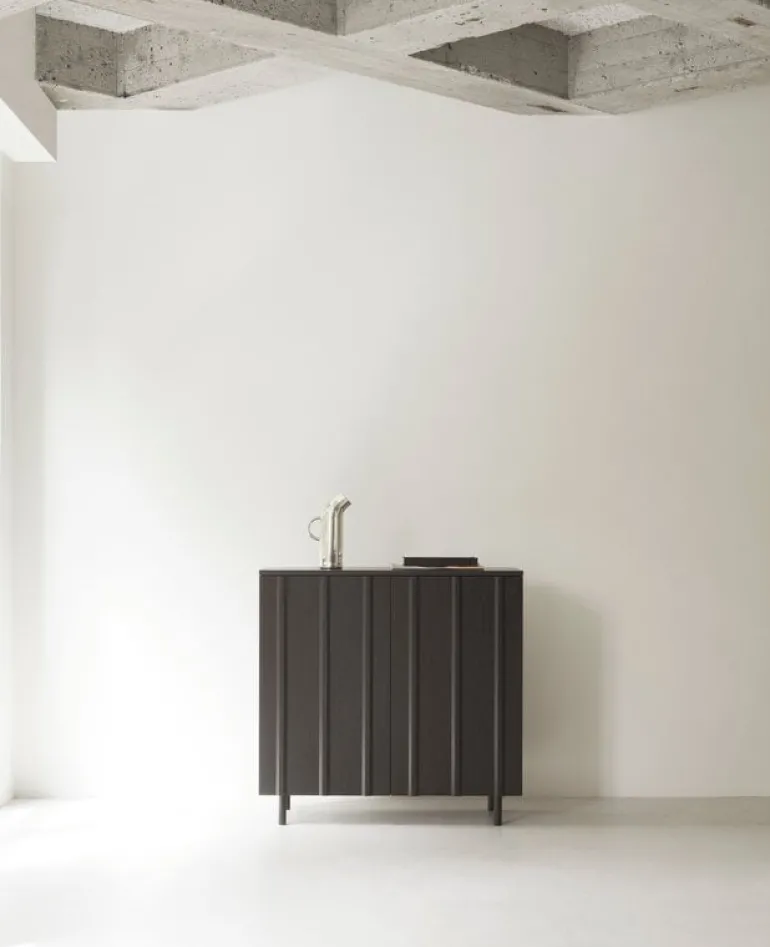 Normann Copenhagen Rib cabinet, 98,5 cm, soft black