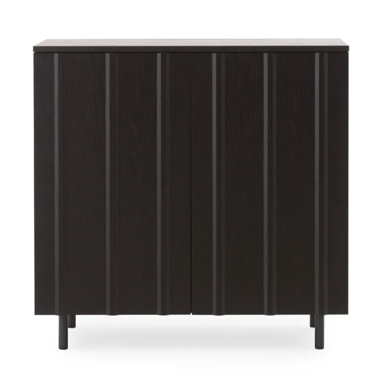 Normann Copenhagen Rib cabinet, 98,5 cm, soft black