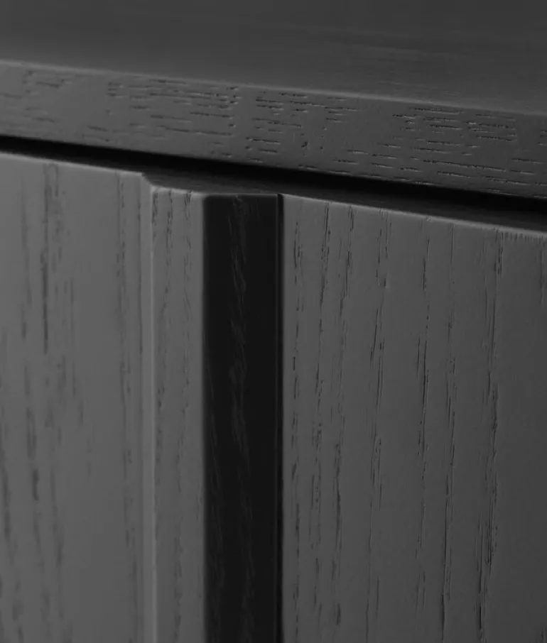 Normann Copenhagen Rib cabinet, 98,5 cm, soft black