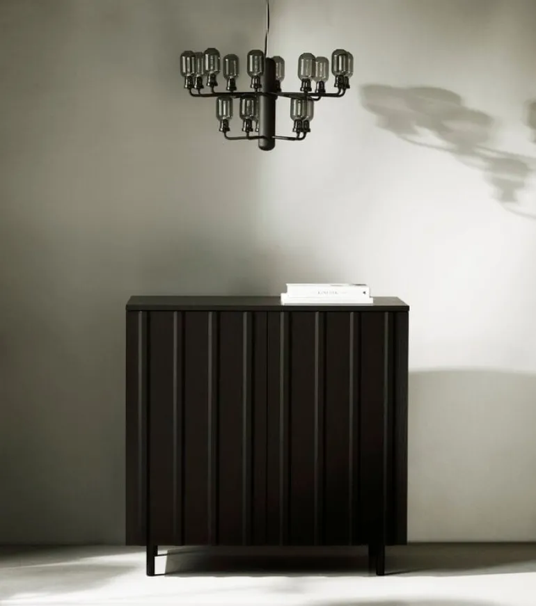 Normann Copenhagen Rib cabinet, 98,5 cm, soft black