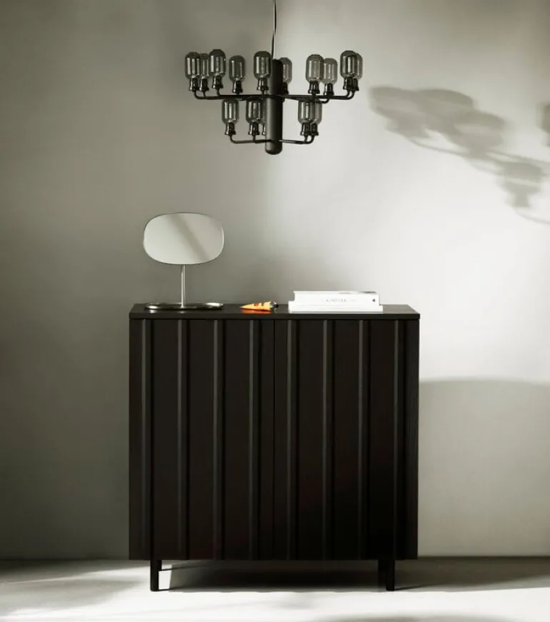 Normann Copenhagen Rib cabinet, 98,5 cm, soft black