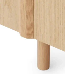 Normann Copenhagen Rib cabinet, 98,5 cm, oak