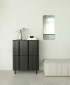 Normann Copenhagen Rib dresser with 4 drawers, soft black