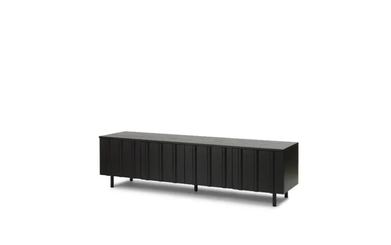Normann Copenhagen Rib sideboard, low, 175 cm, soft black
