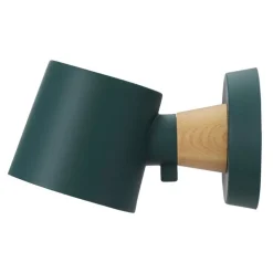 Normann Copenhagen Rise wall lamp, hardwired, petrol green