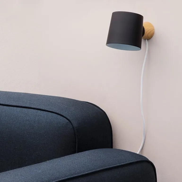 Normann Copenhagen Rise wall lamp, yellow