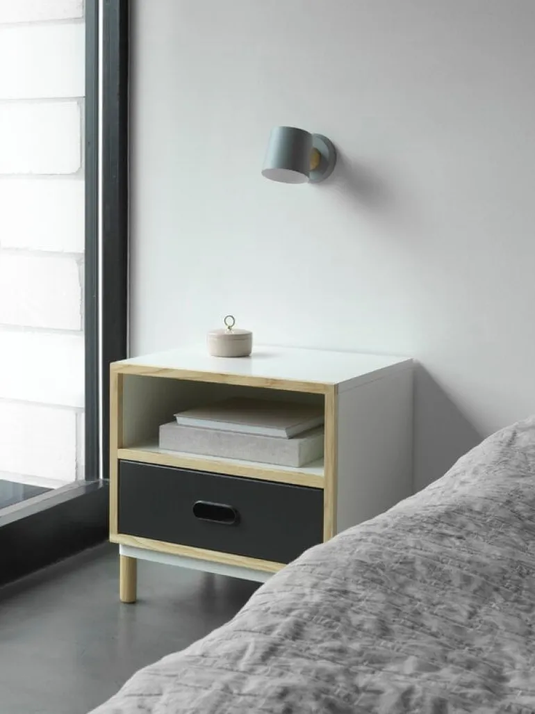 Normann Copenhagen Rise wall lamp, hardwired, grey