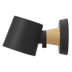 Normann Copenhagen Rise wall lamp, hardwired, black