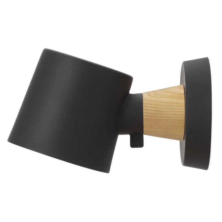 Normann Copenhagen Rise wall lamp, hardwired, black