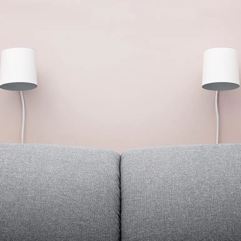 Normann Copenhagen Rise wall lamp, grey