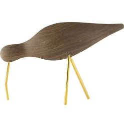 Normann Copenhagen Shorebird, large, walnut - brass