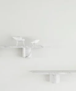 Normann Copenhagen Sten shelf, 80 cm, white marble