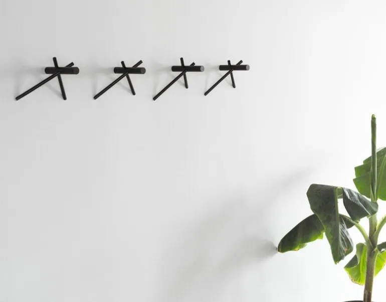 Normann Copenhagen Sticks hooks 2 pcs, black