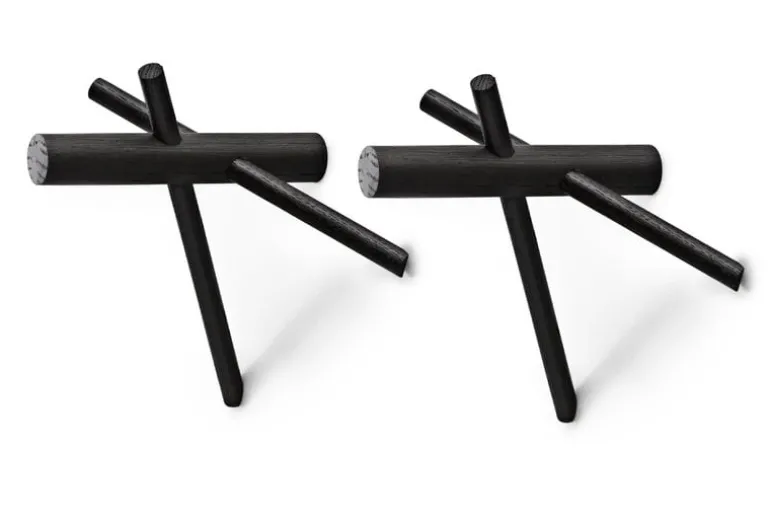 Normann Copenhagen Sticks hooks 2 pcs, black