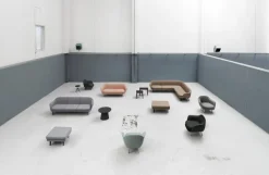 Normann Copenhagen Sum armchair, Synergy - black legs