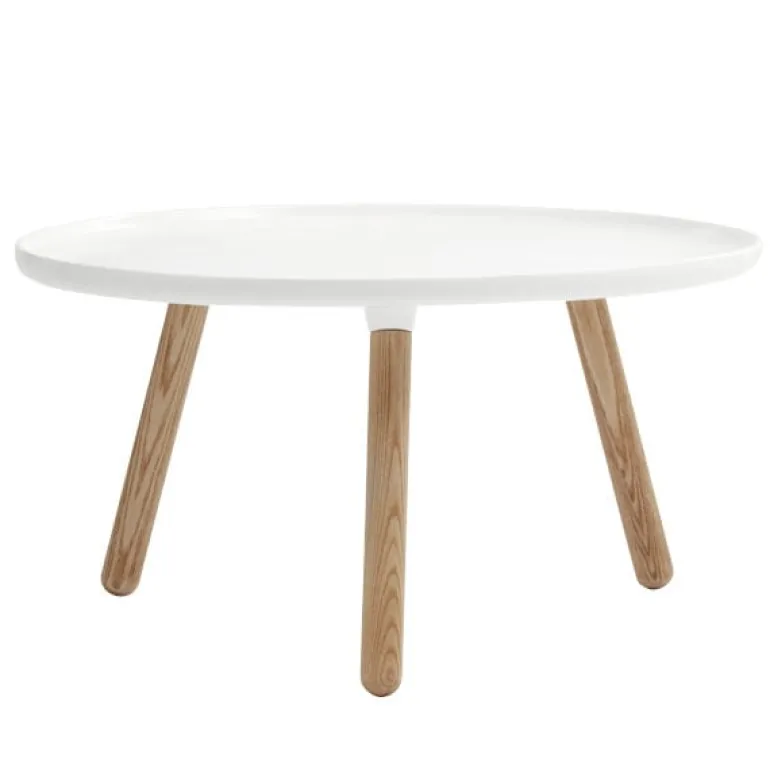 Normann Copenhagen Tablo table large, glossy white