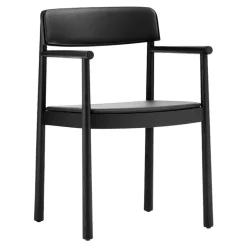 Normann Copenhagen Timb armchair, black - Ultra leather black