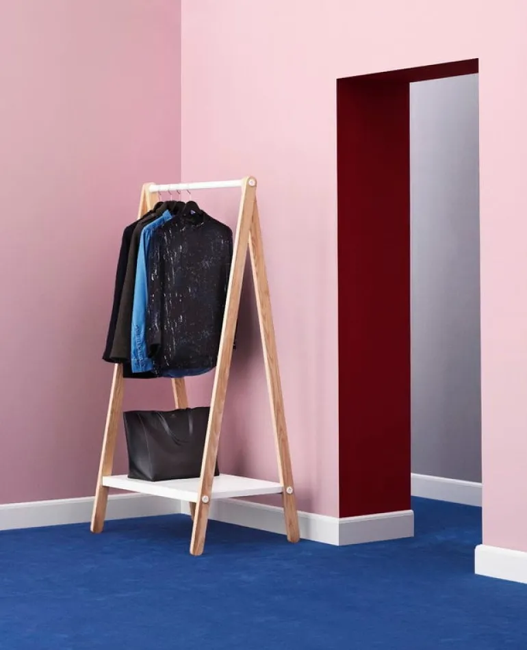 Normann Copenhagen Toj clothes rack, small, white - ash