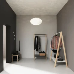 Normann Copenhagen Toj clothes rack, large, white - ash