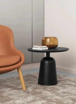 Normann Copenhagen Turn side table 55 cm, black