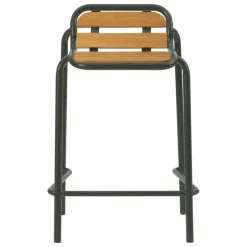 Normann Copenhagen Vig barstool, 65 cm, Robinia wood - dark green
