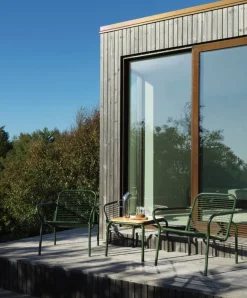 Normann Copenhagen Vig coffee table, 55 x 45 cm, Robinia wood - dark green