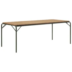 Normann Copenhagen Vig dining table, 90 x 200 cm Robinia wood - dark green