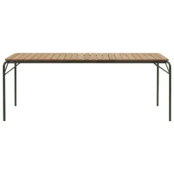 Normann Copenhagen Vig dining table, 90 x 200 cm Robinia wood - dark green