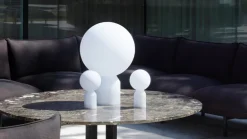 Normann Copenhagen Yo portable table lamp, large, white