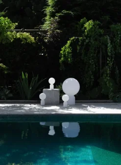 Normann Copenhagen Yo portable table lamp, large, white