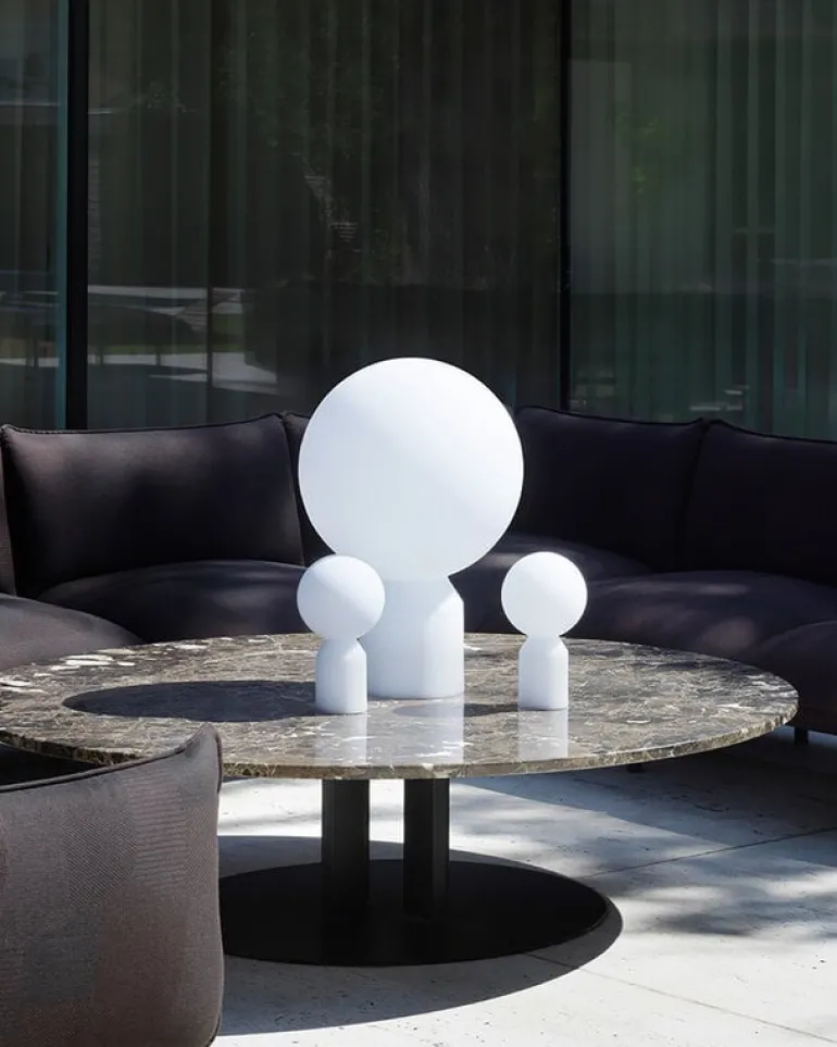 Normann Copenhagen Yo portable table lamp, small, white