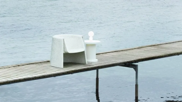 Normann Copenhagen Yo portable table lamp, small, white