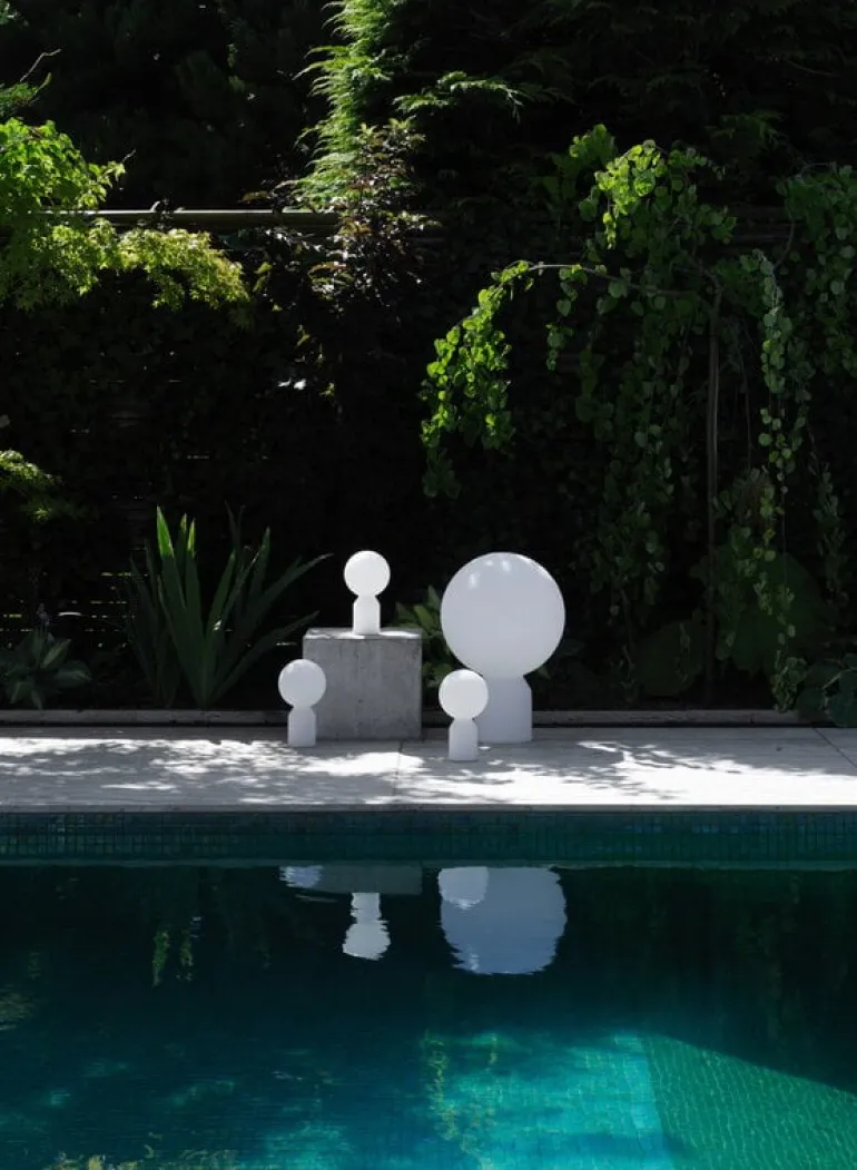 Normann Copenhagen Yo portable table lamp, small, white