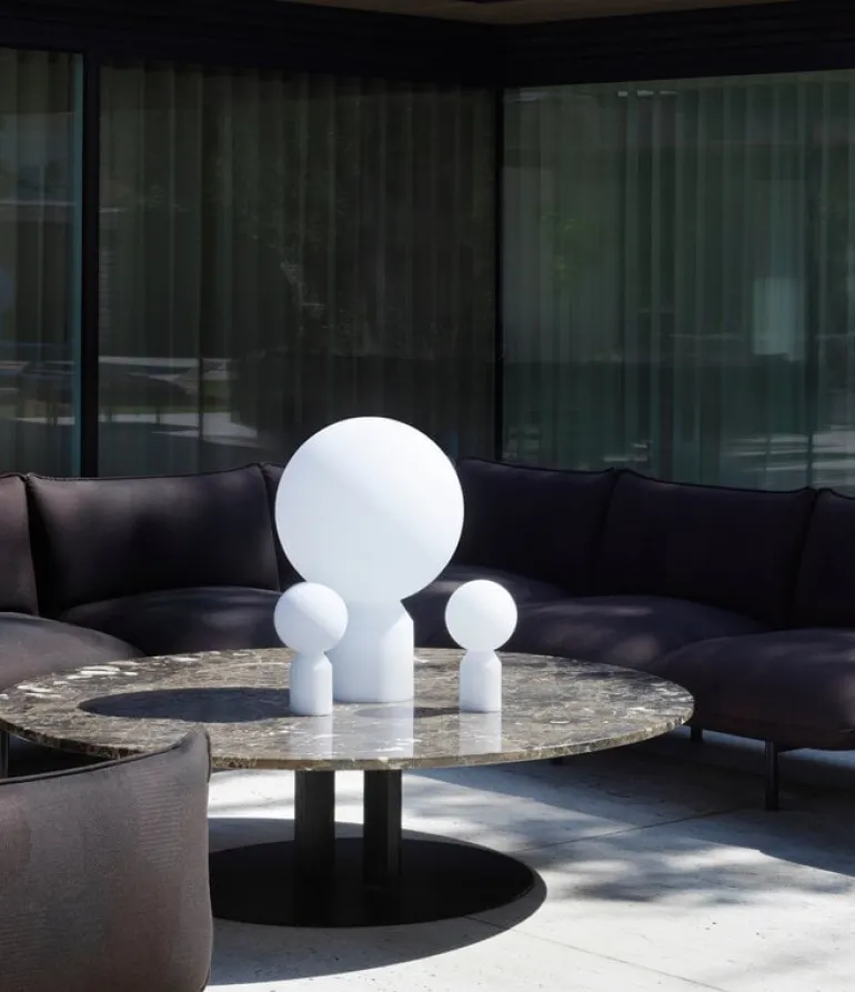 Normann Copenhagen Yo portable table lamp, small, white