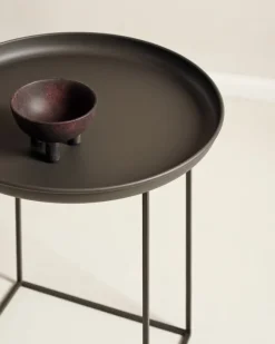 NORR11 Duke side table, 45 cm, earth black