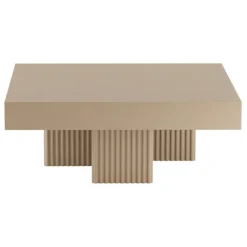 NORR11 Gear Square coffee table, 100 x 100 cm, chai