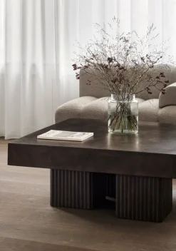 NORR11 Gear Square coffee table, 100 x 100 cm, earth